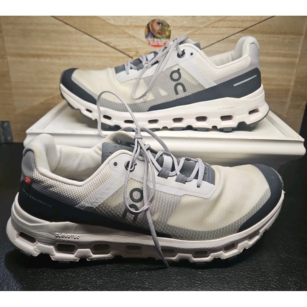 On Running Cloudvista Trail Shoes Glacier Black EUC Women's 7.5 64-99058 #750